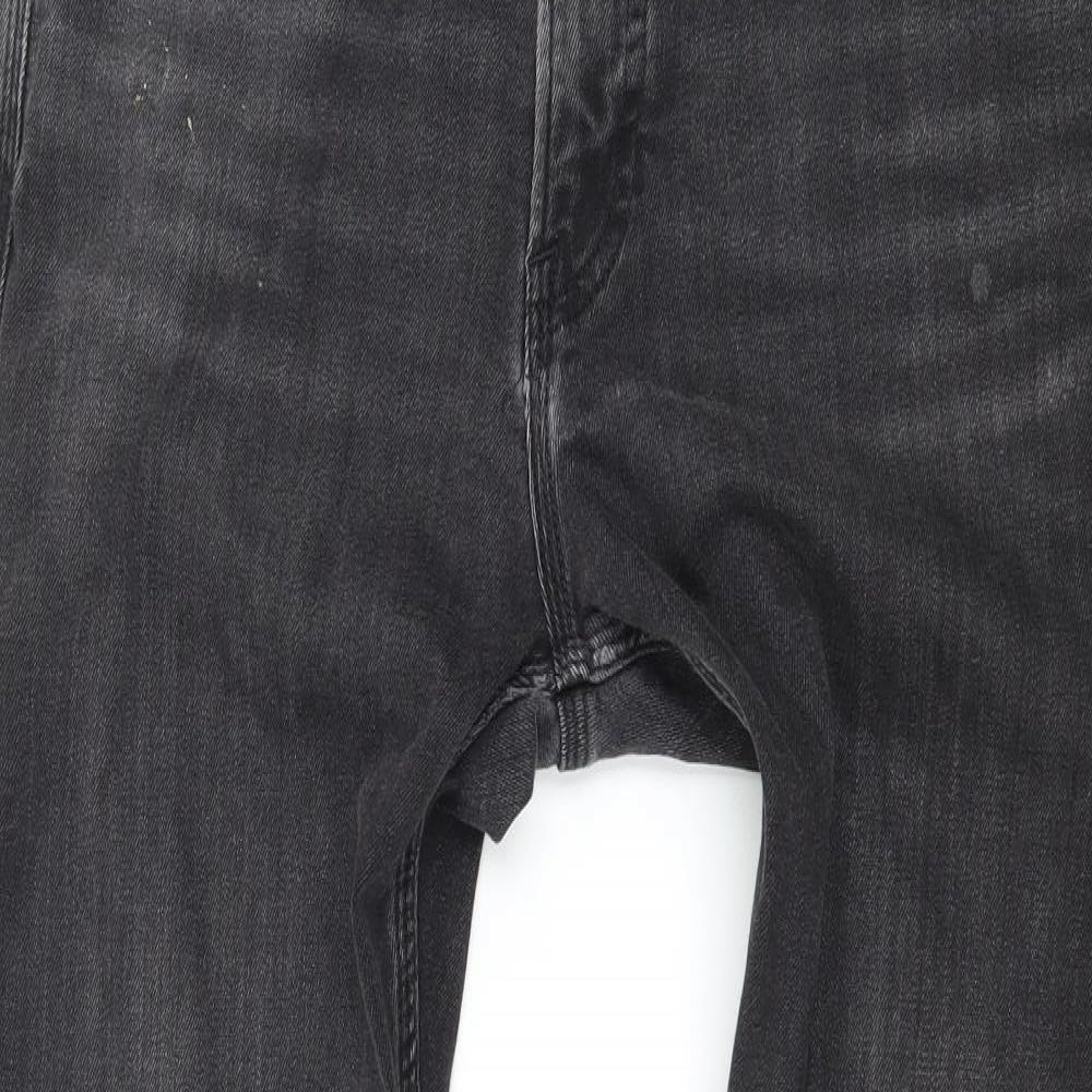 H&M Mens Grey  Denim Straight Jeans Size 33 in L29 in