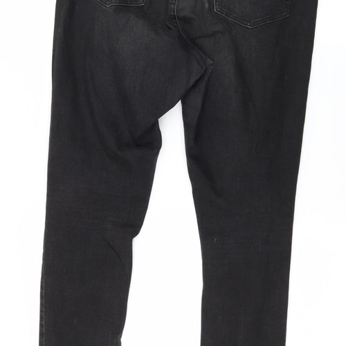 Denim & Co. Mens Black  Denim Skinny Jeans Size 16 L30 in