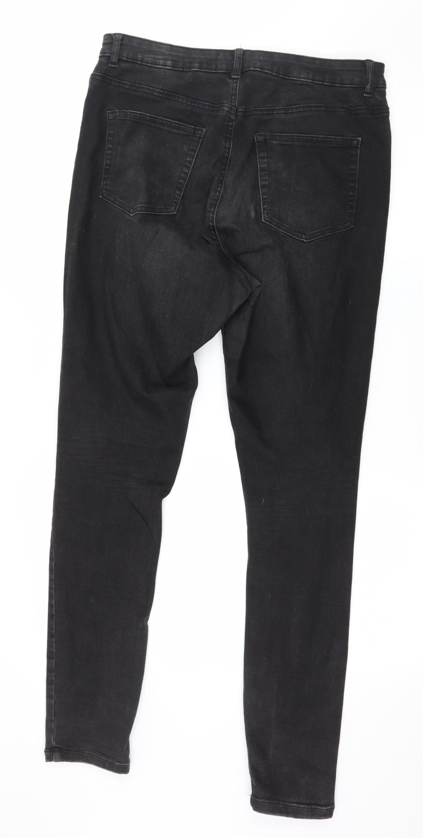 Denim & Co. Mens Black  Denim Skinny Jeans Size 16 L30 in