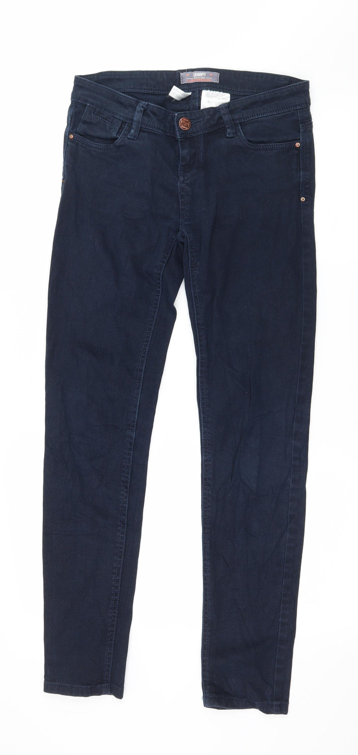 Clockhouse Womens Blue Denim Straight Jeans Size 8 L29 in