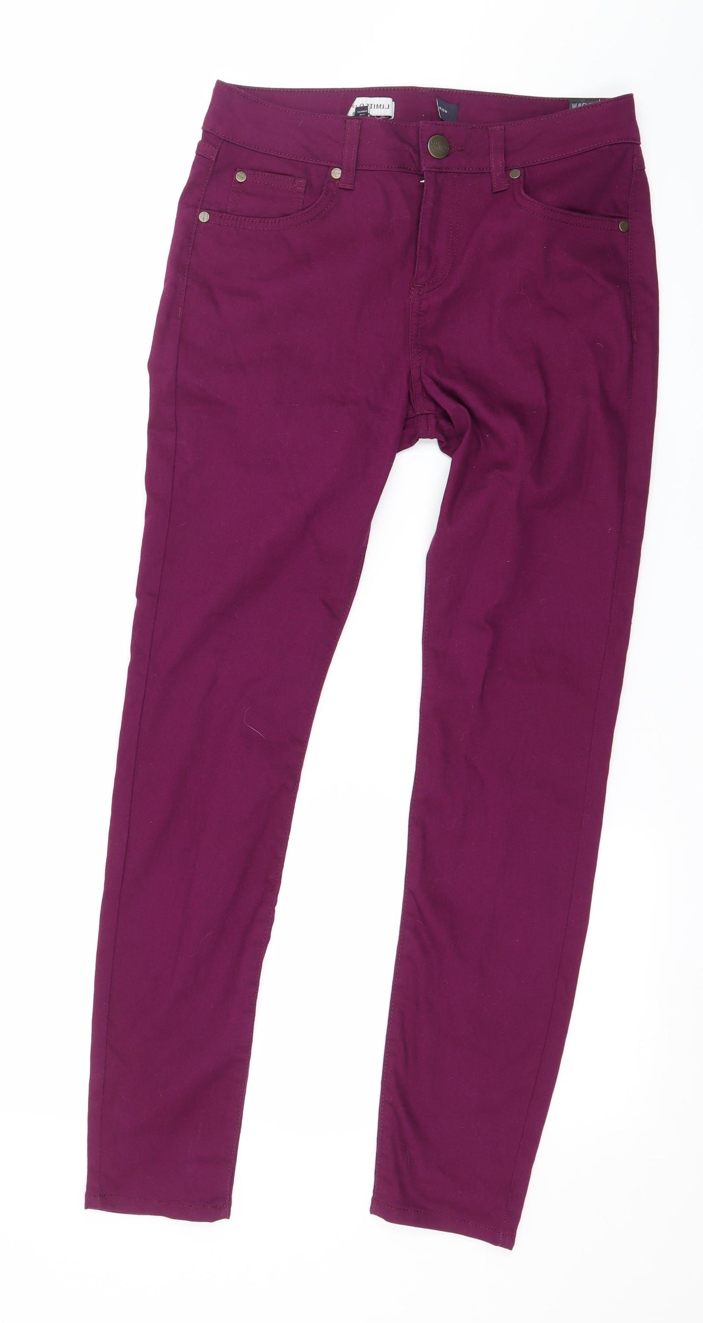 Marks and Spencer Womens Purple  Denim Skinny Jeans Size 10 L28 in