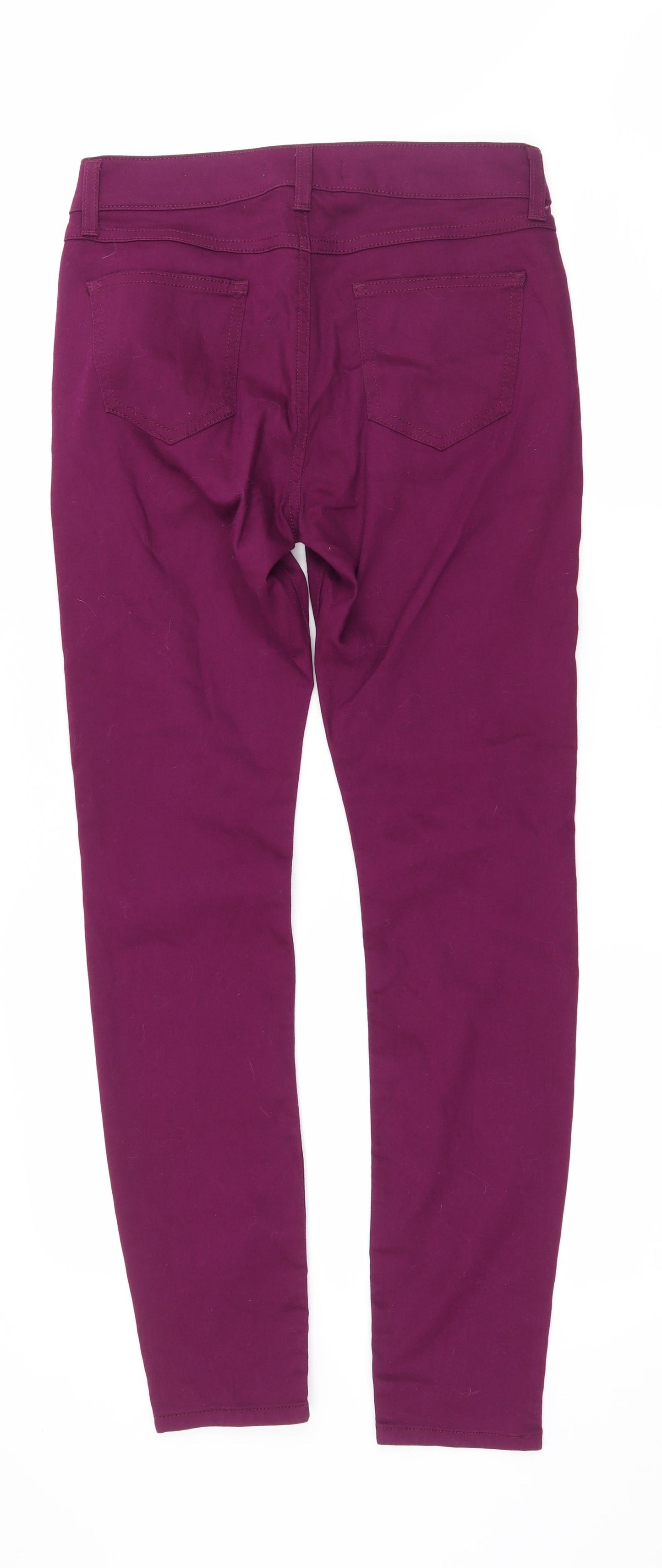 Marks and Spencer Womens Purple  Denim Skinny Jeans Size 10 L28 in