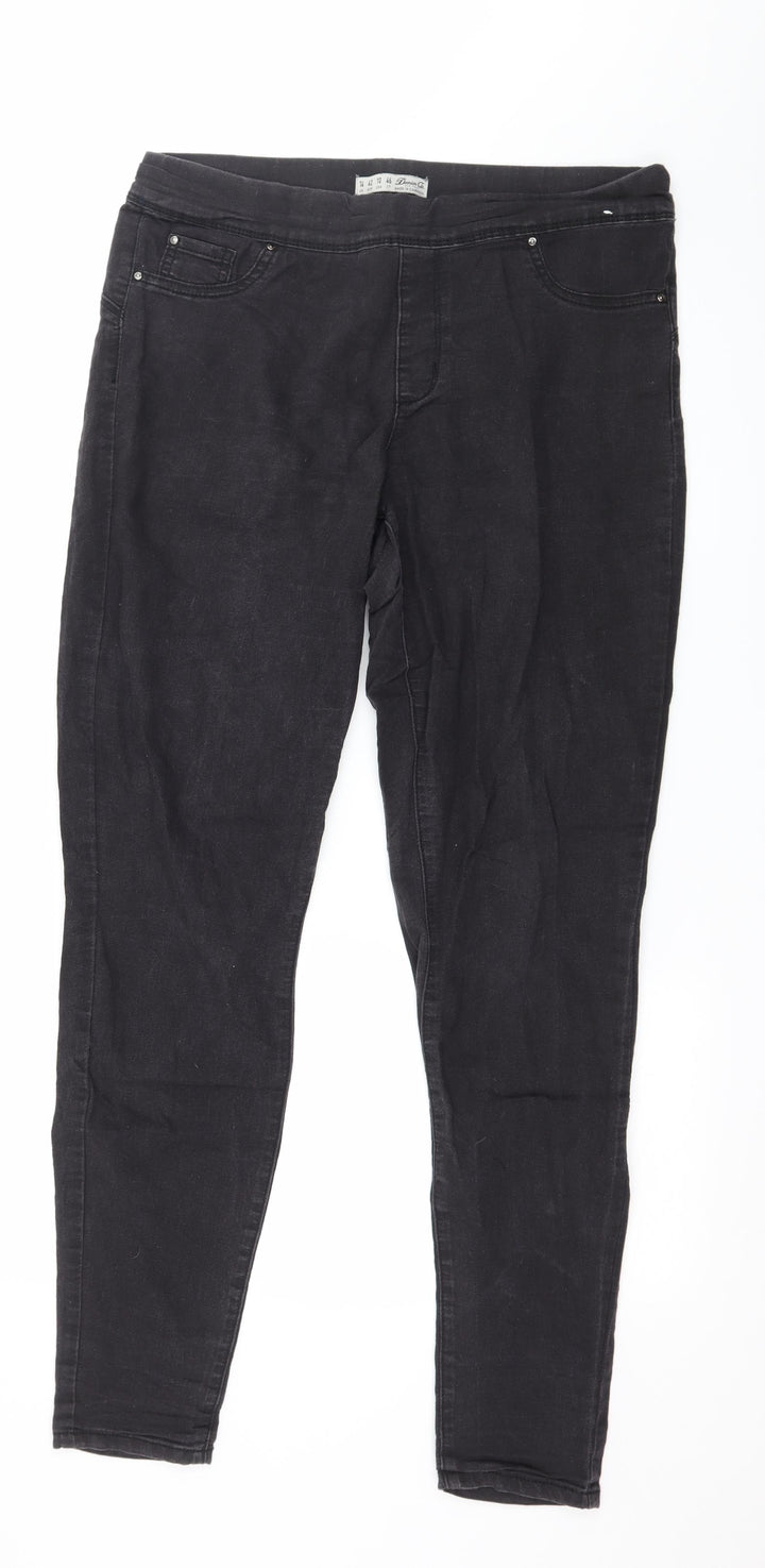 Denim & Co. Womens Grey  Denim Jegging Jeans Size 14 L30 in
