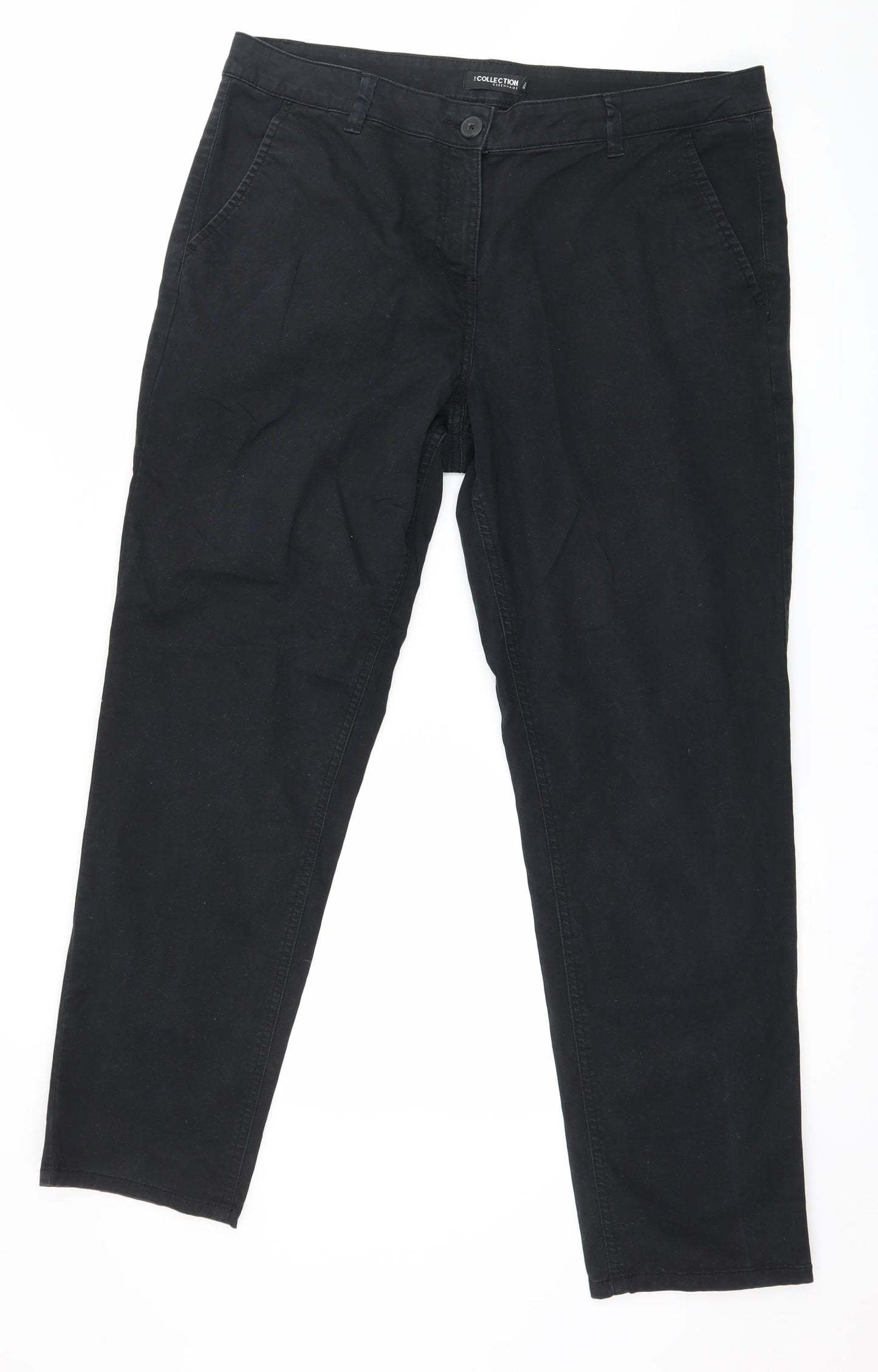 Debenhams Womens Black   Trousers  Size 14 L27 in