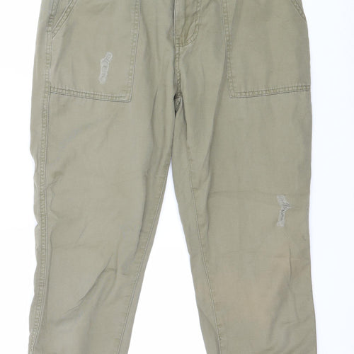 Primark Womens Green   Trousers  Size 10 L24 in - Distressed