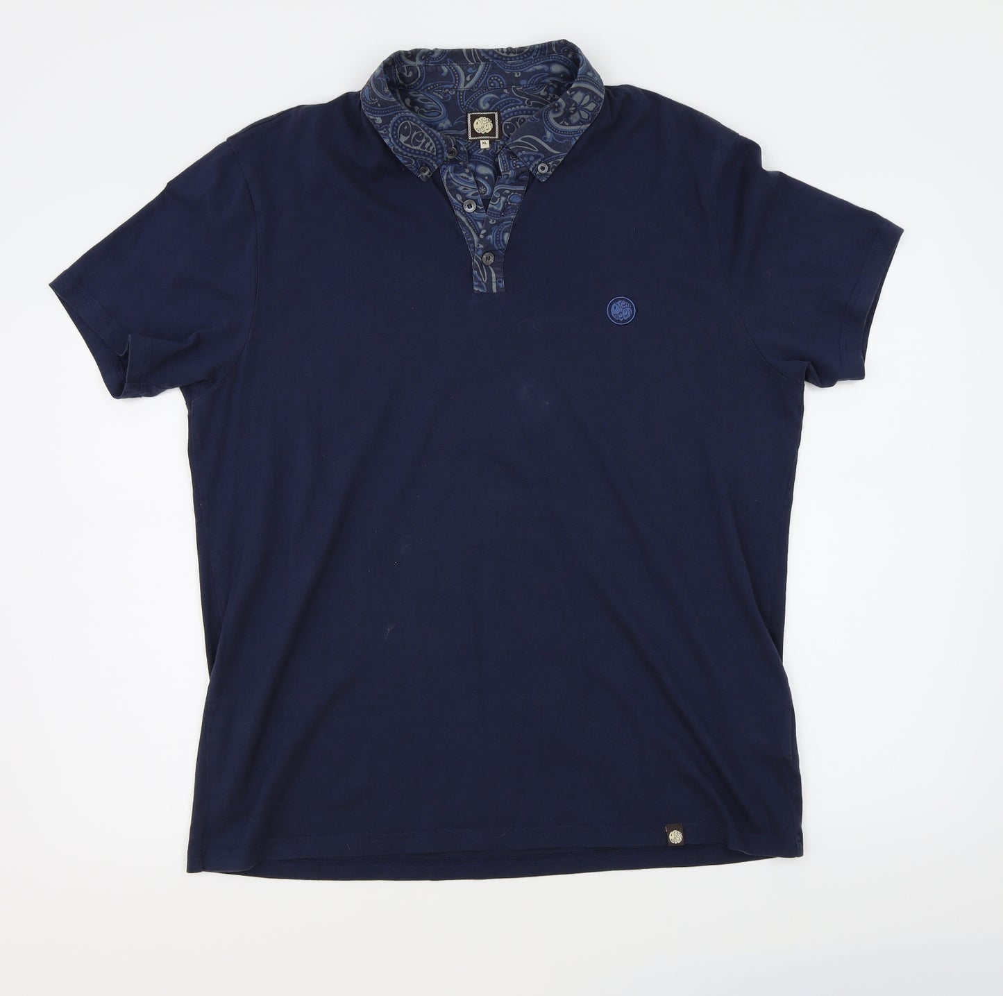 Pretty Green  Mens Blue    Polo Size XL