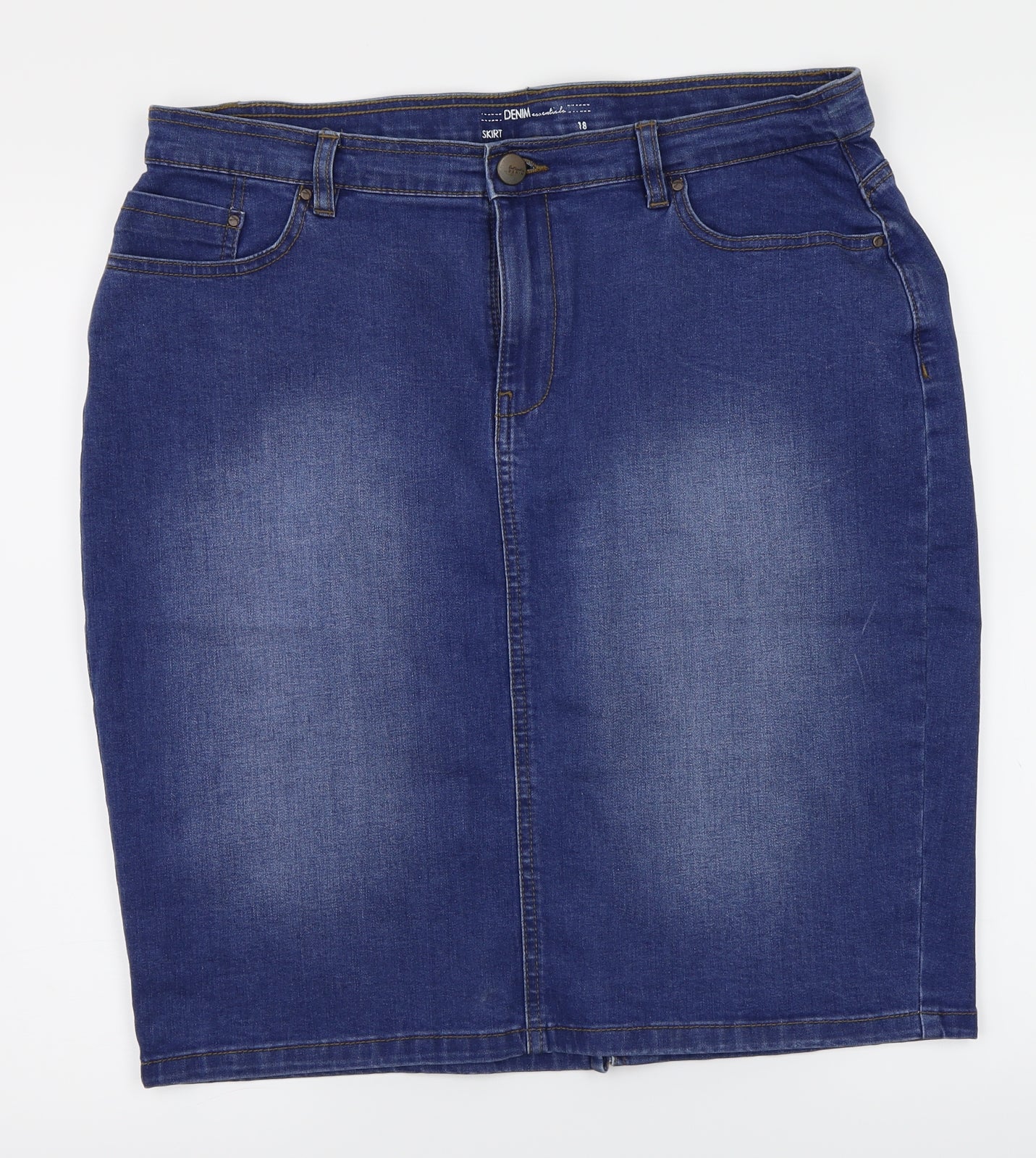 Denim Womens Blue   A-Line Skirt Size 18