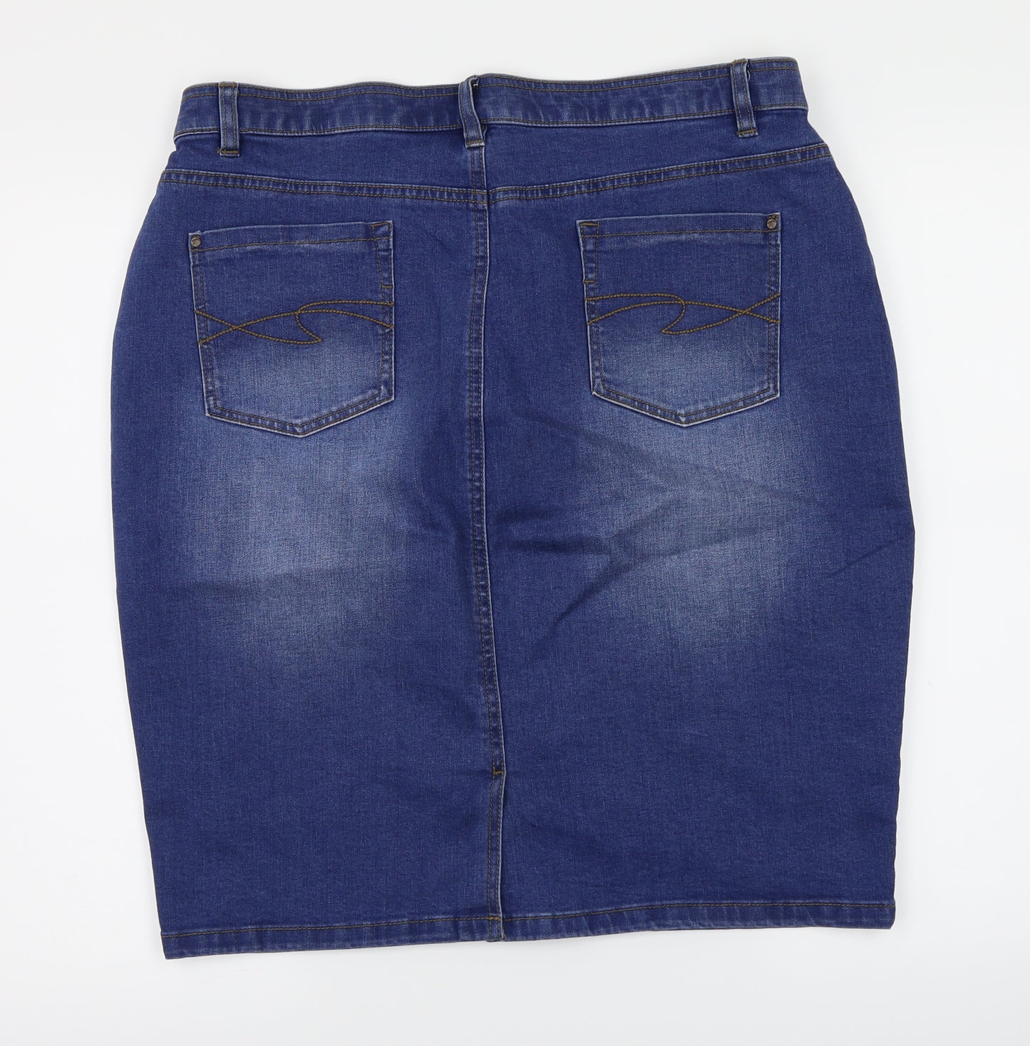 Denim Womens Blue   A-Line Skirt Size 18