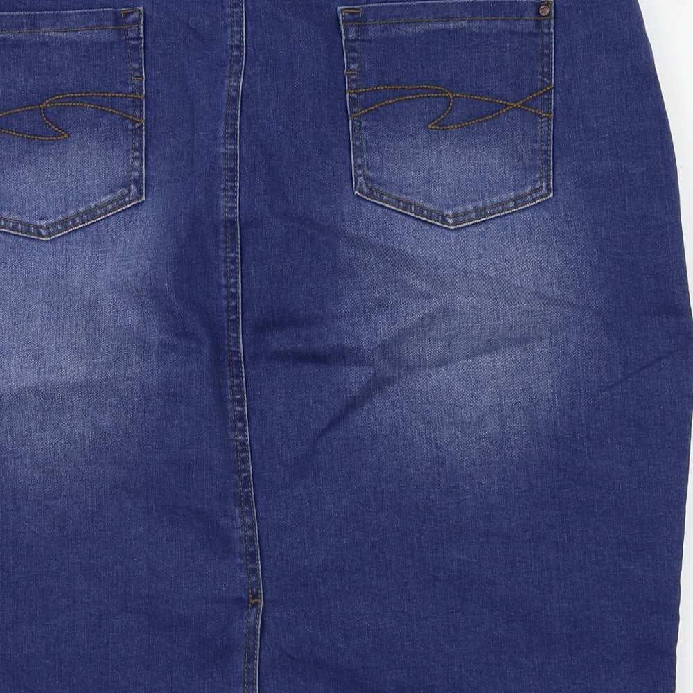 Denim Womens Blue   A-Line Skirt Size 18