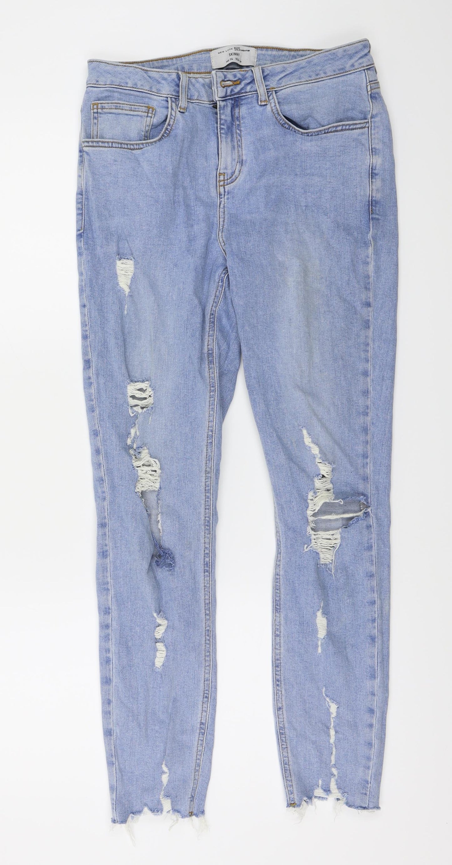 New Look Girls Blue   Skinny Jeans Size 14 Years