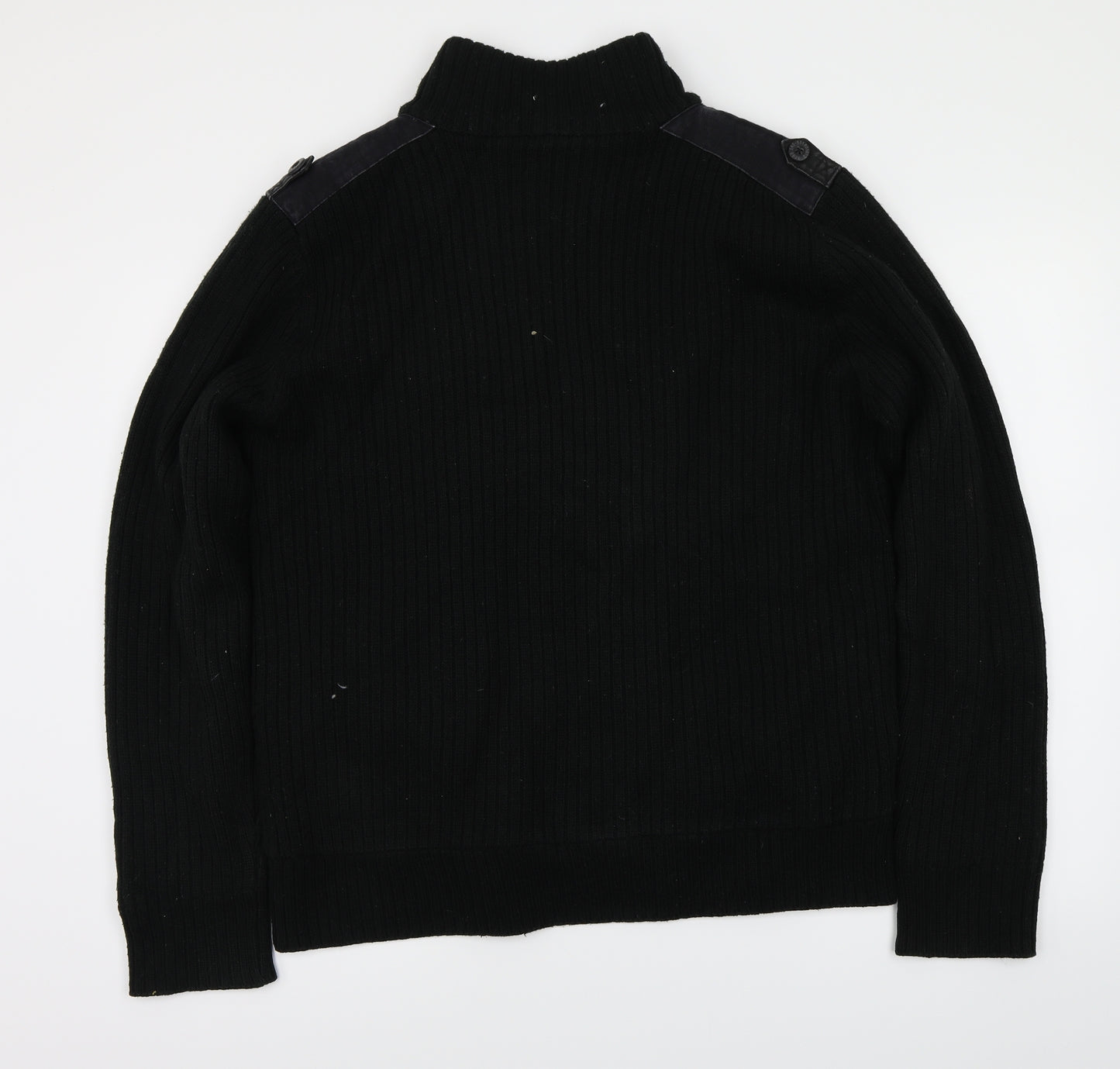 George  Mens Black   Full Zip Jumper Size L