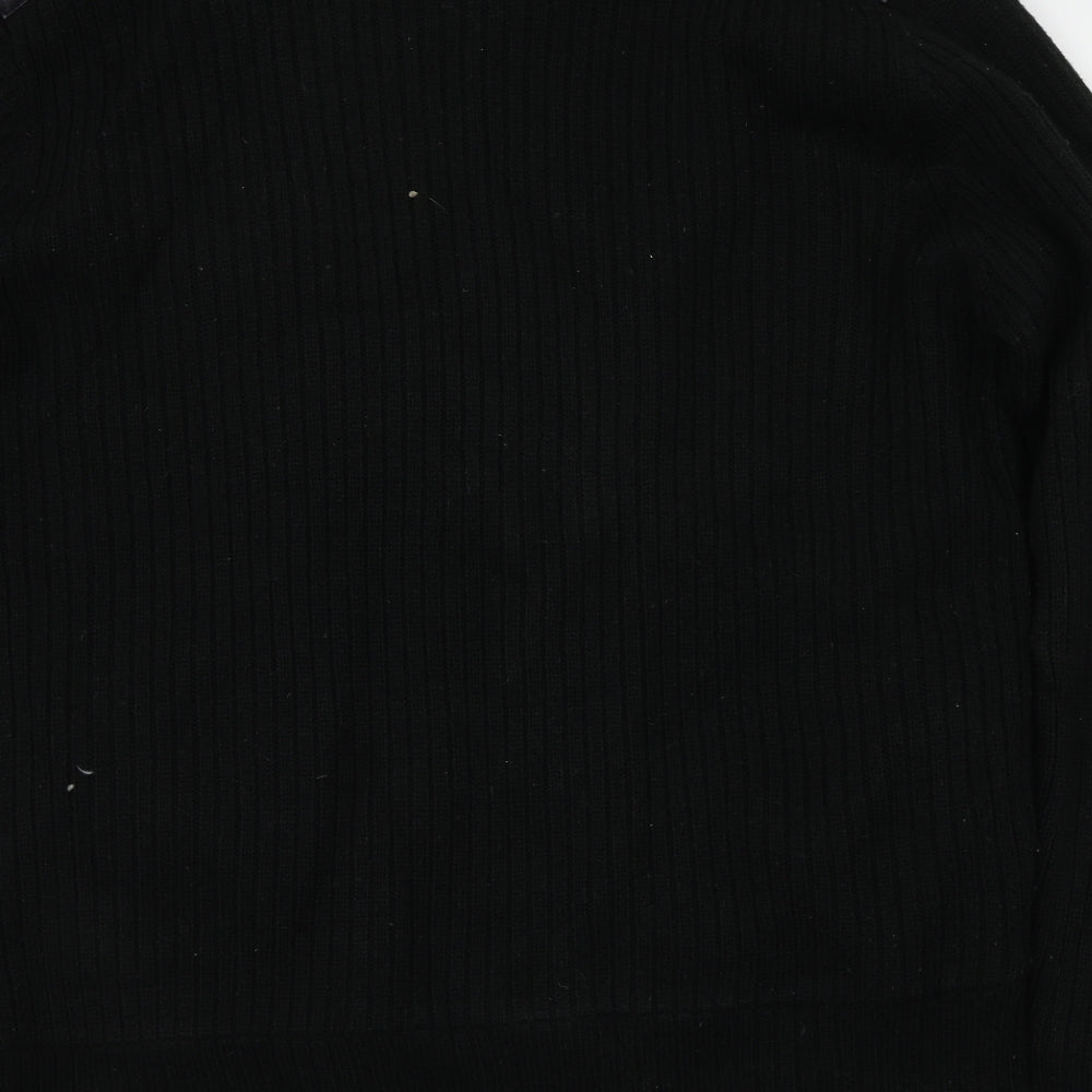 George  Mens Black   Full Zip Jumper Size L