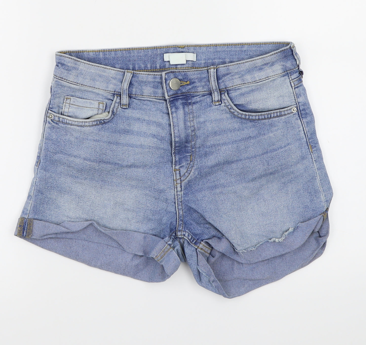 H&M Womens Blue   Cut-Off Shorts Size 6