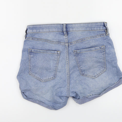 H&M Womens Blue   Cut-Off Shorts Size 6
