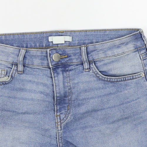H&M Womens Blue   Cut-Off Shorts Size 6