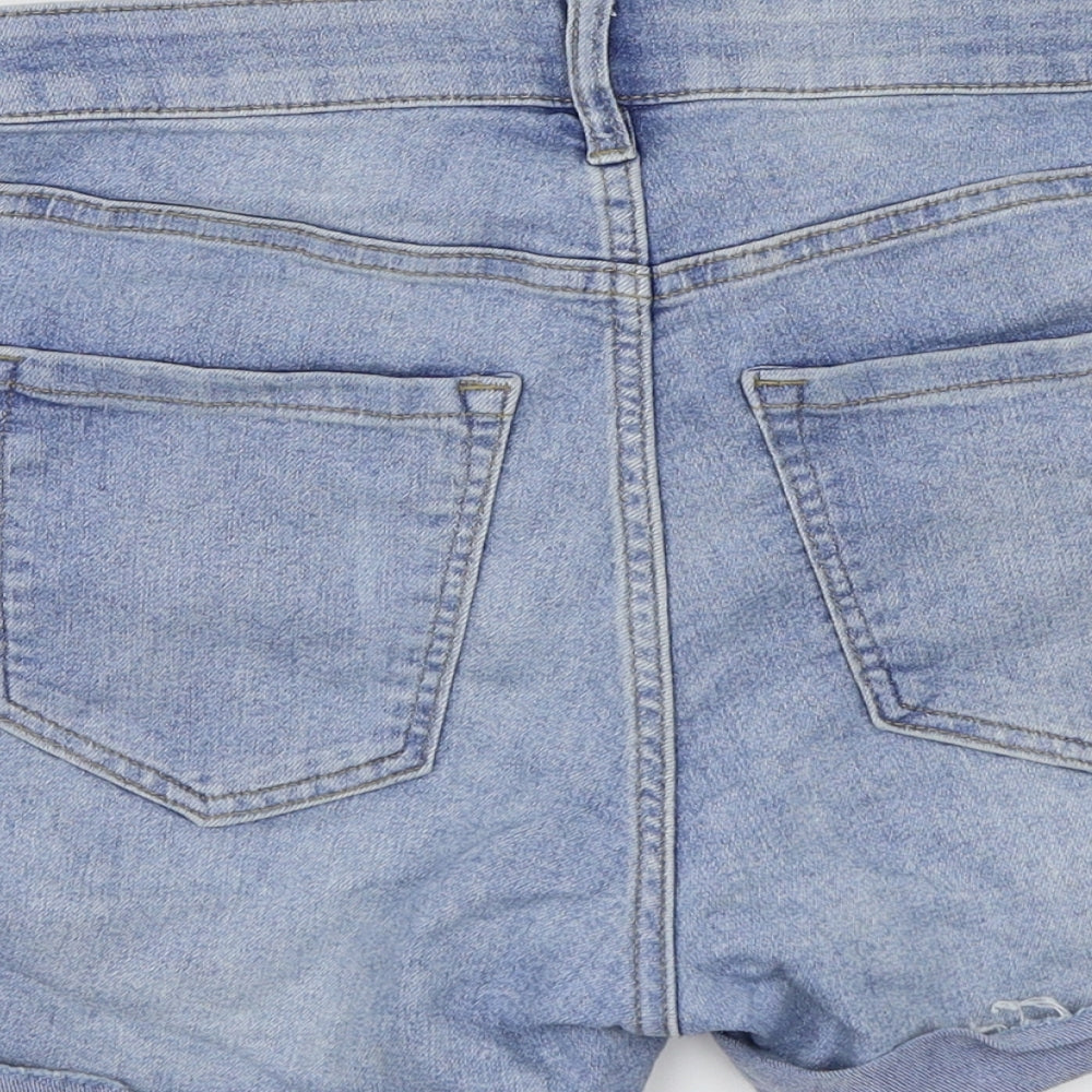 H&M Womens Blue   Cut-Off Shorts Size 6