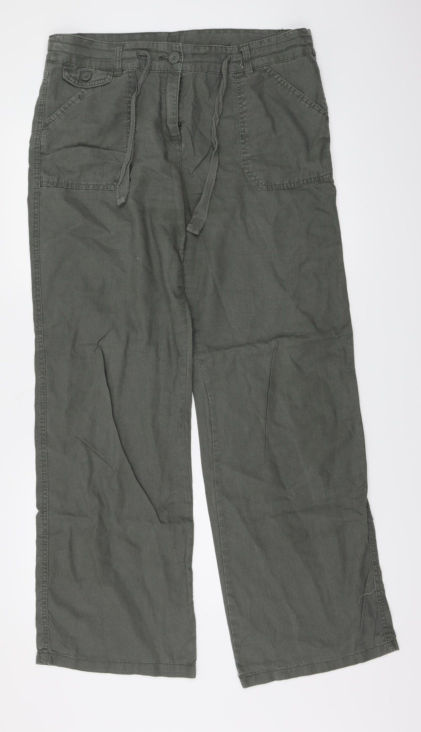 TU Womens Grey   Trousers  Size 10 L31 in