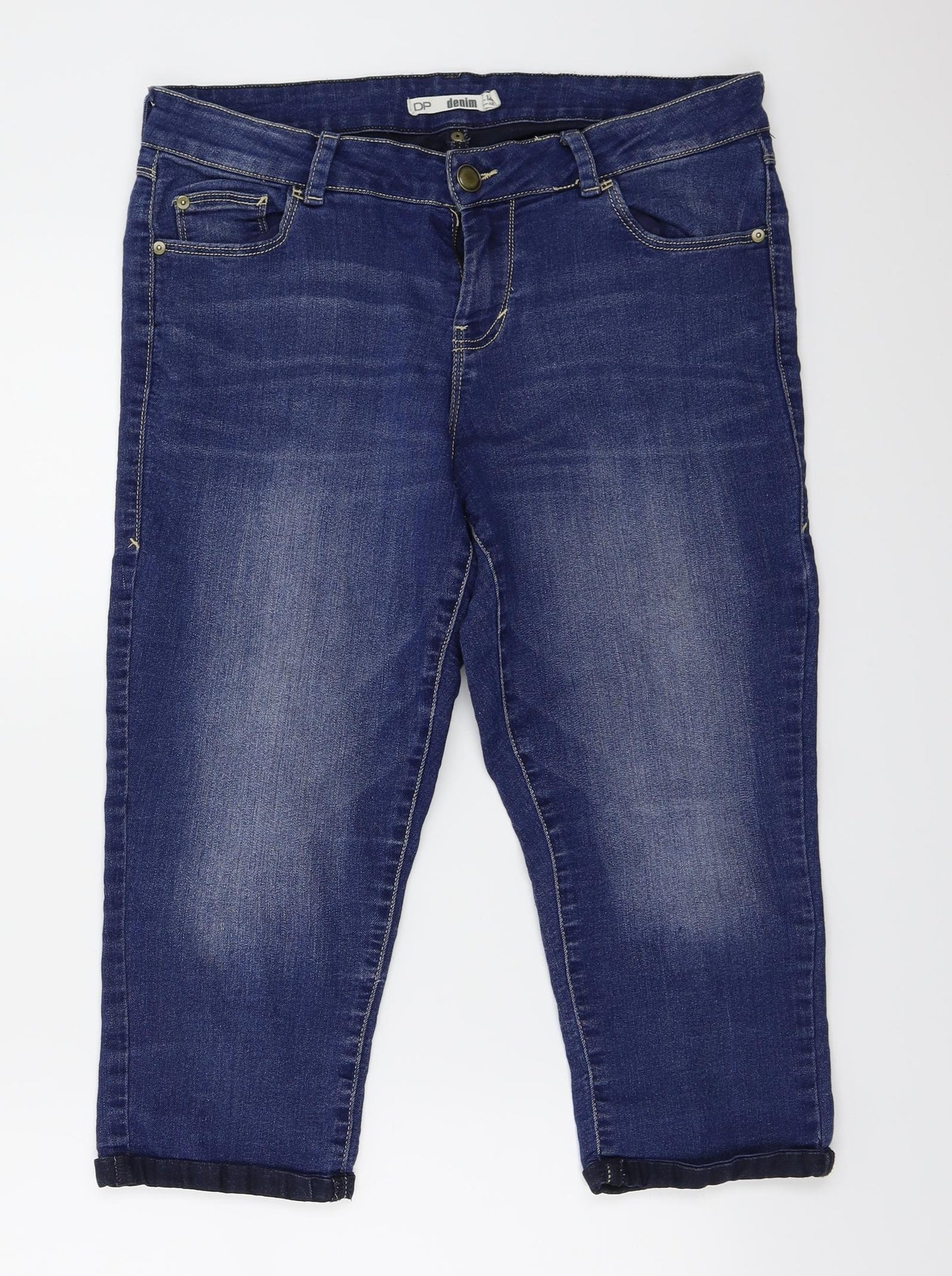 Denim Womens Blue   Cropped Jeans Size 14