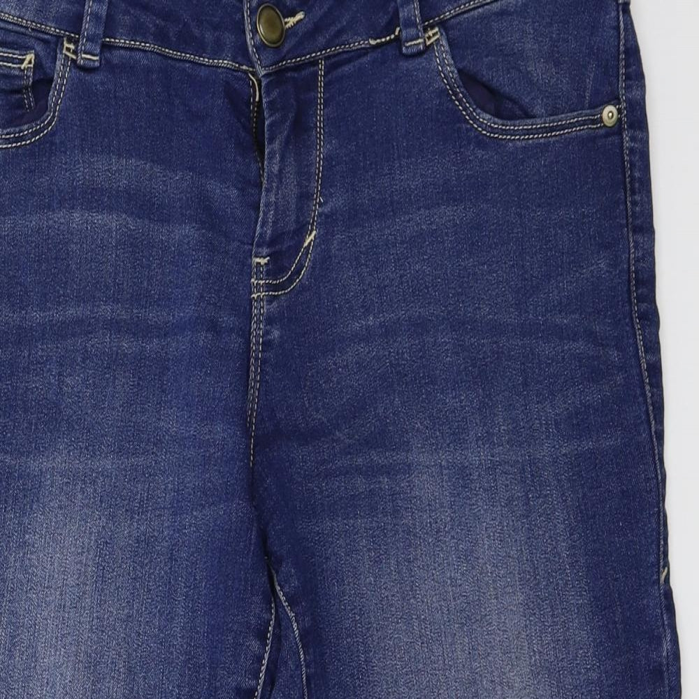 Denim Womens Blue   Cropped Jeans Size 14