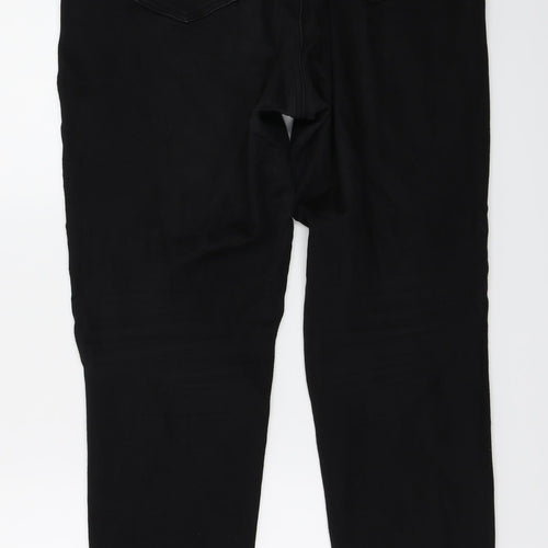 Rebel Womens Black   Skinny Jeans Size 16 L28 in