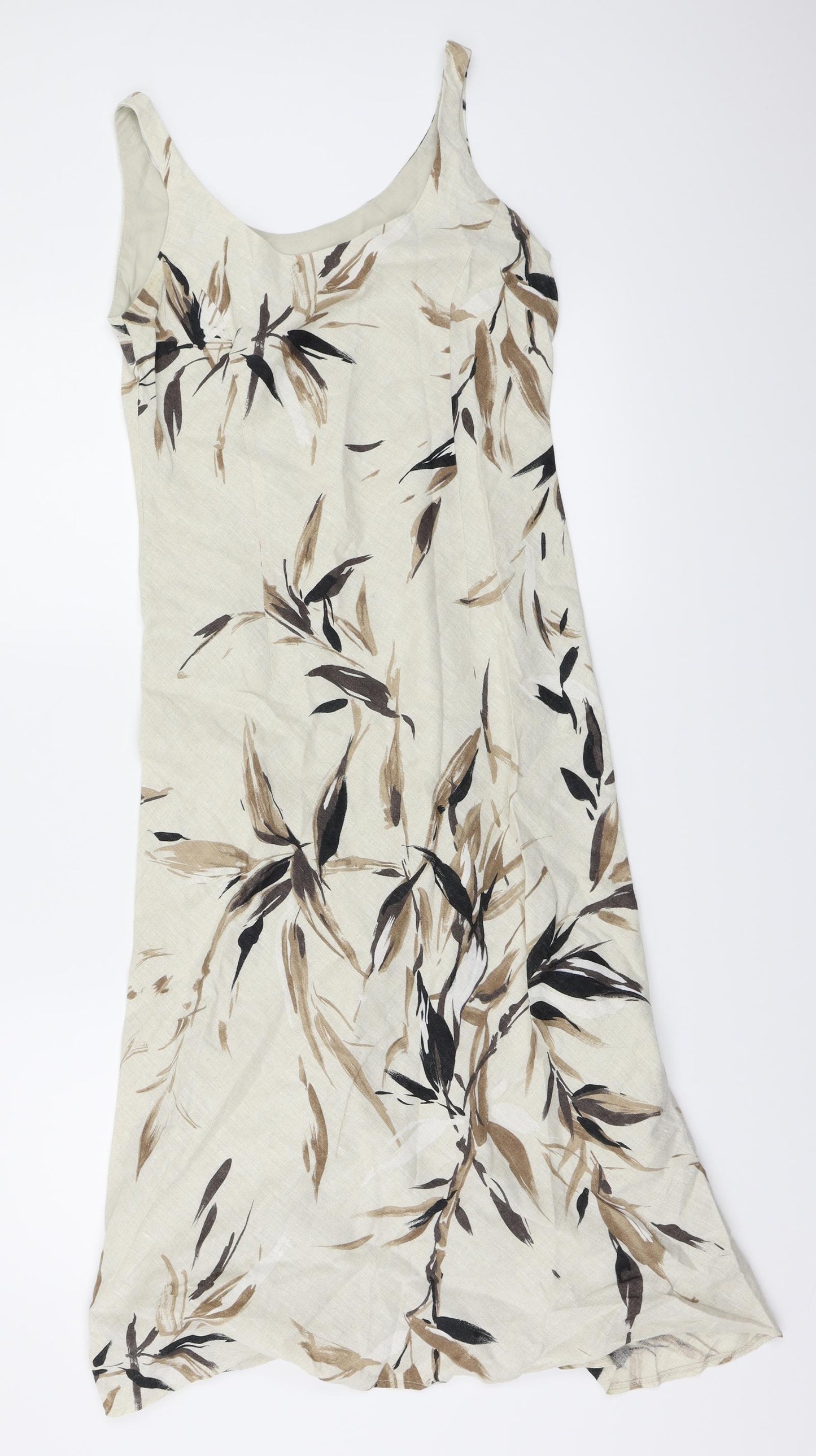 MINUET  Womens Beige Floral  A-Line  Size 8