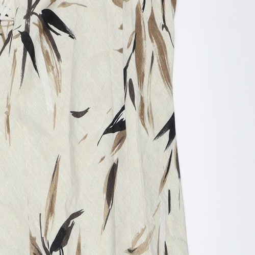 MINUET  Womens Beige Floral  A-Line  Size 8