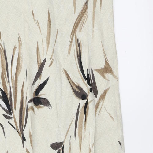 MINUET  Womens Beige Floral  A-Line  Size 8
