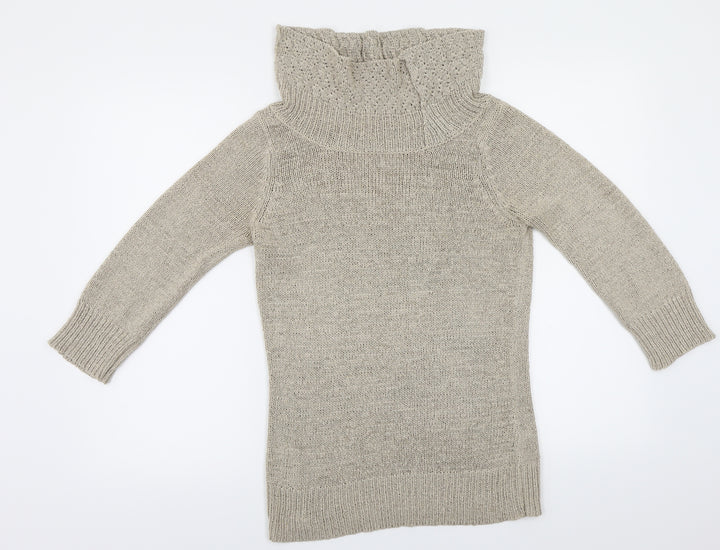 BHS  Womens Beige   Pullover Jumper Size 8