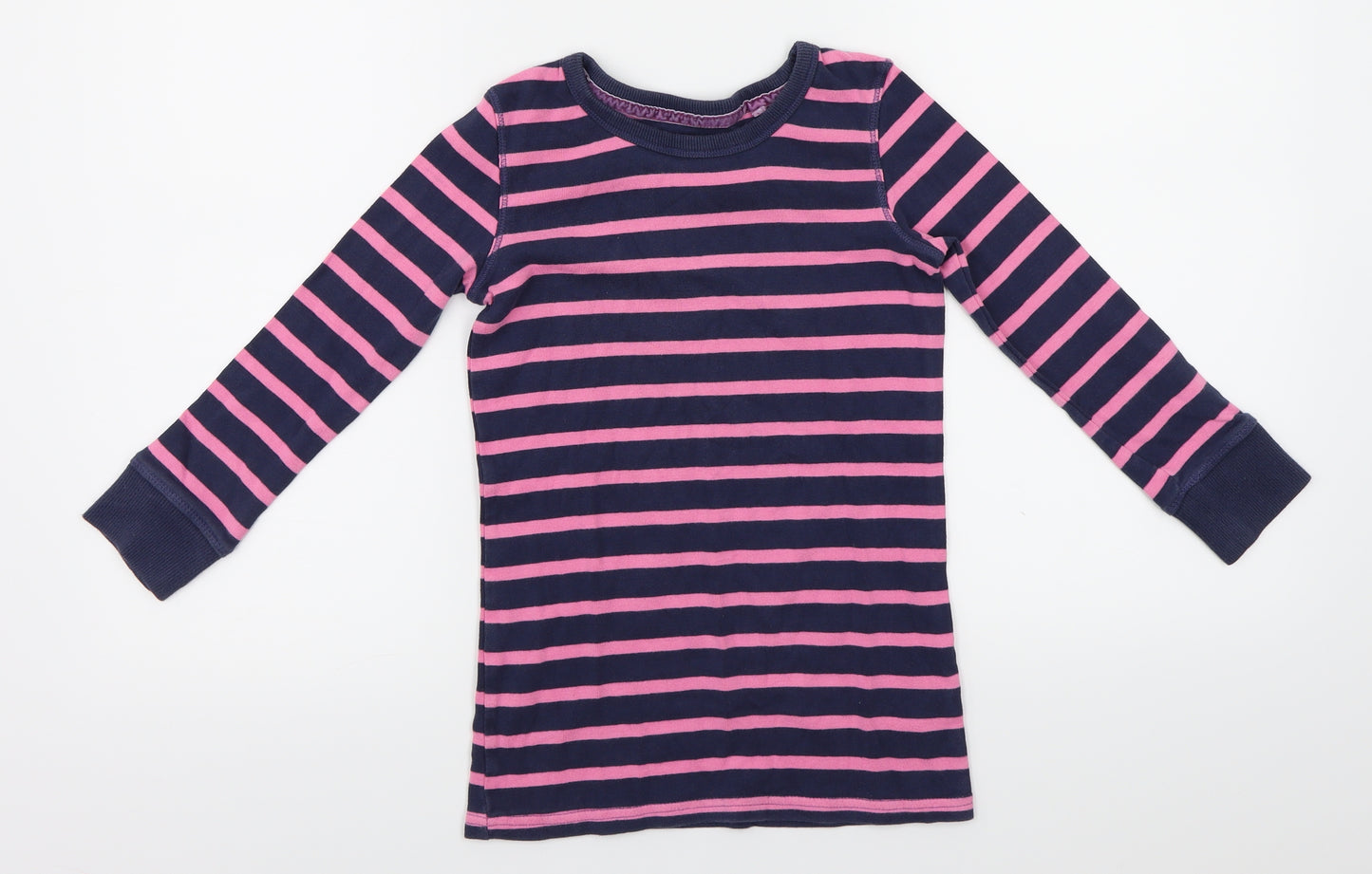 NEXT  Girls Purple Striped  Basic T-Shirt Size 6 Years