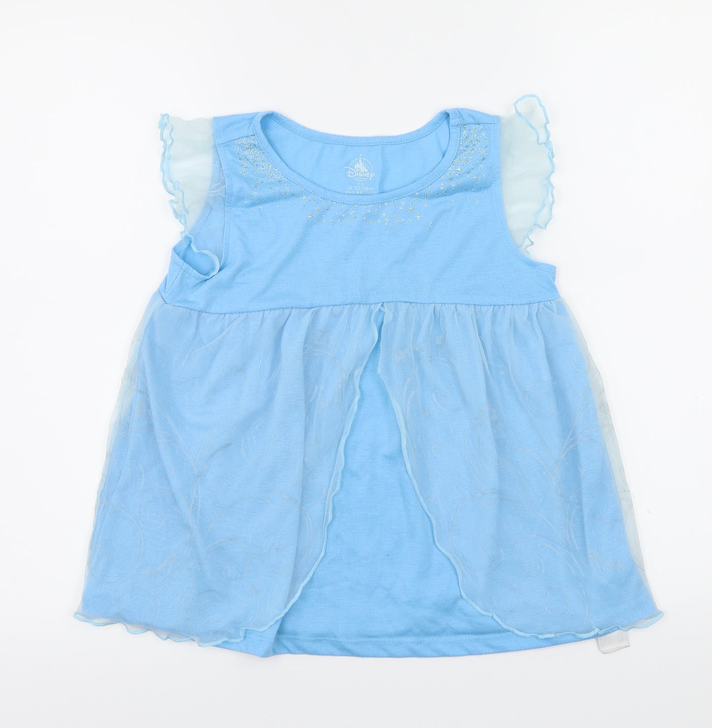 Disney  Girls Blue   A-Line  Size 7-8 Years