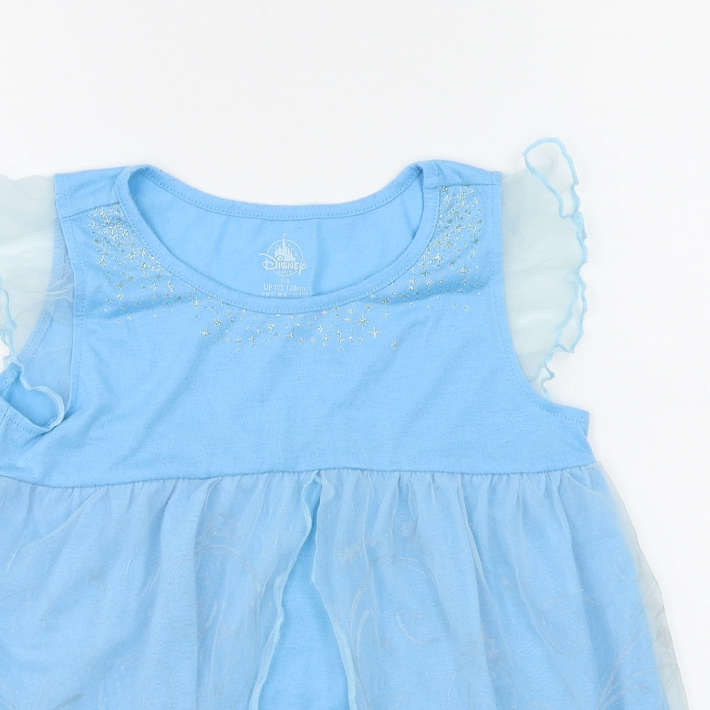 Disney  Girls Blue   A-Line  Size 7-8 Years