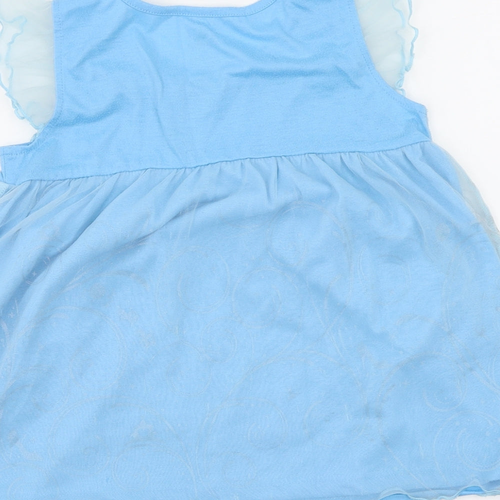 Disney  Girls Blue   A-Line  Size 7-8 Years