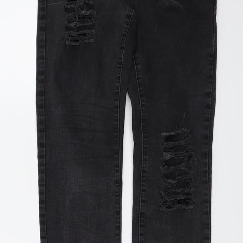 NEXT  Womens Grey   Straight Jeans Size 10 L25 in