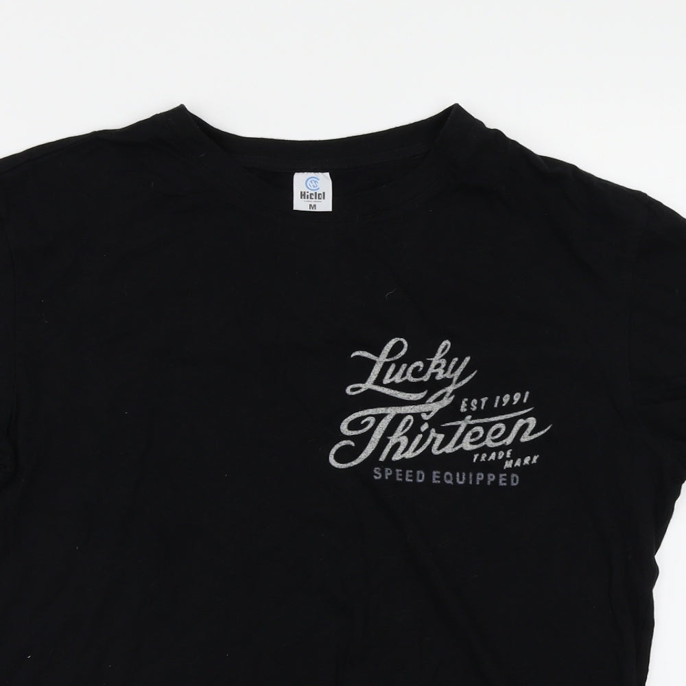 hiclol Womens Black   Basic T-Shirt Size M