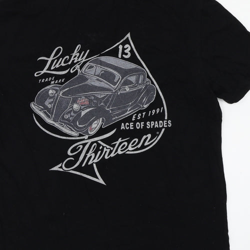 hiclol Womens Black   Basic T-Shirt Size M