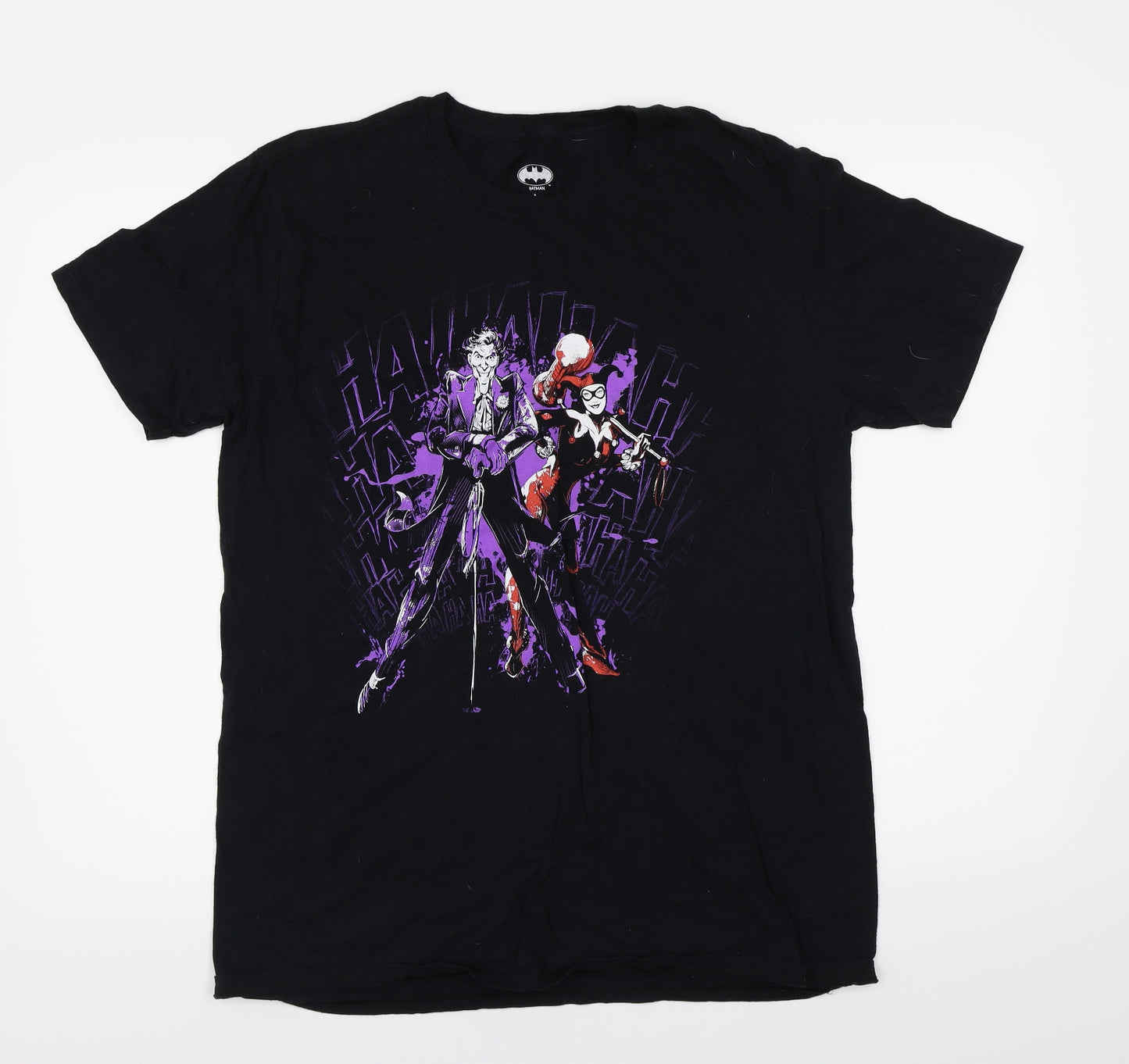 Batman  Mens Black    T-Shirt Size L