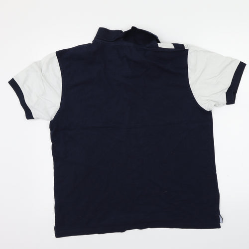Pierre Cardin  Mens Blue Striped   Polo Size L