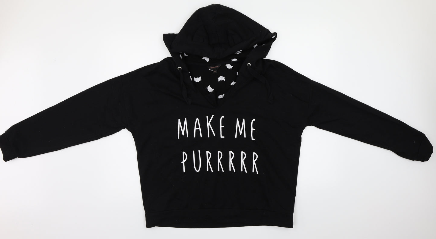 Ann Summers  Womens Black   Pullover Hoodie Size M