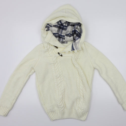 Leif Nelson  Womens Ivory   Henley Jumper Size S