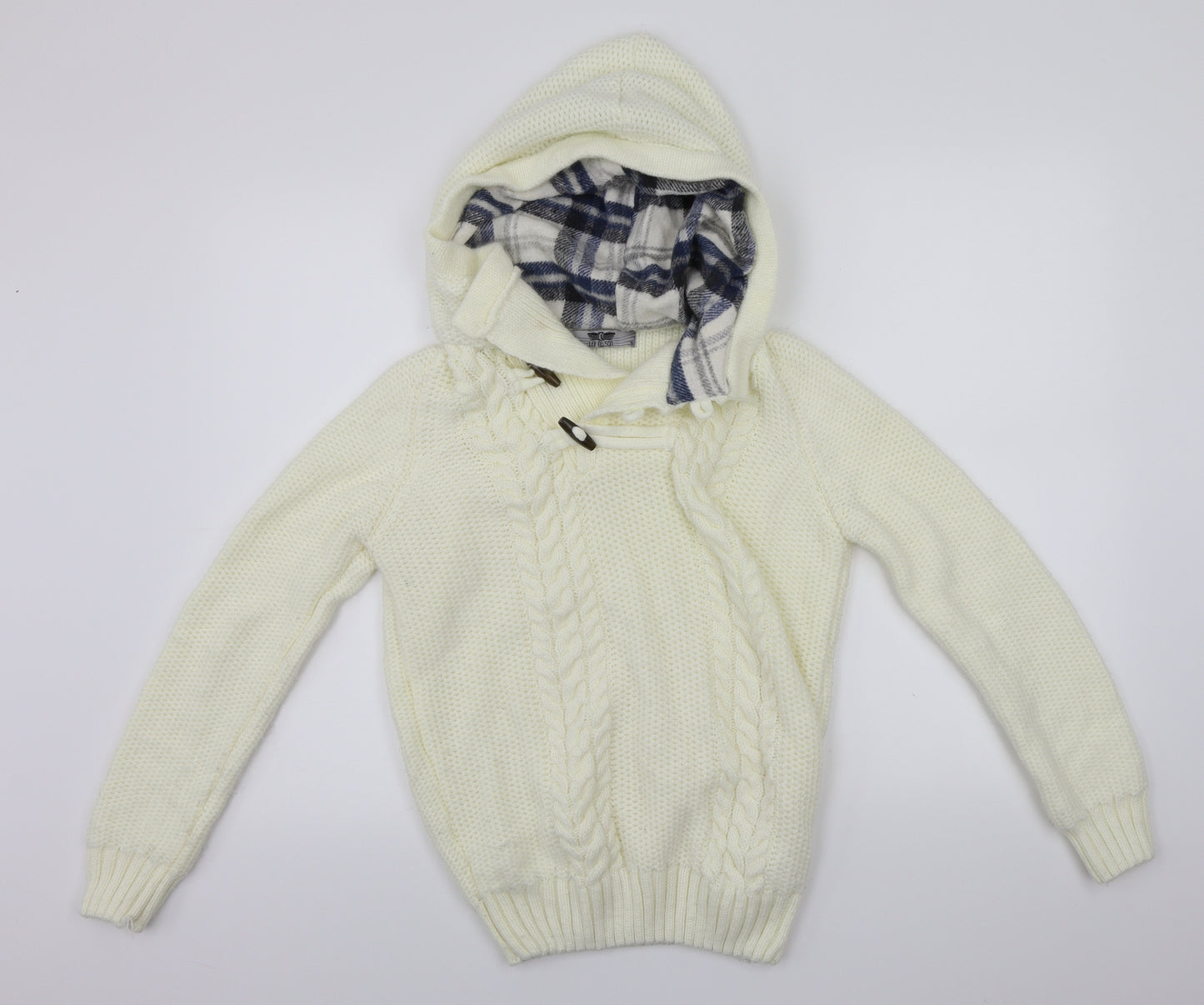 Leif Nelson  Womens Ivory   Henley Jumper Size S