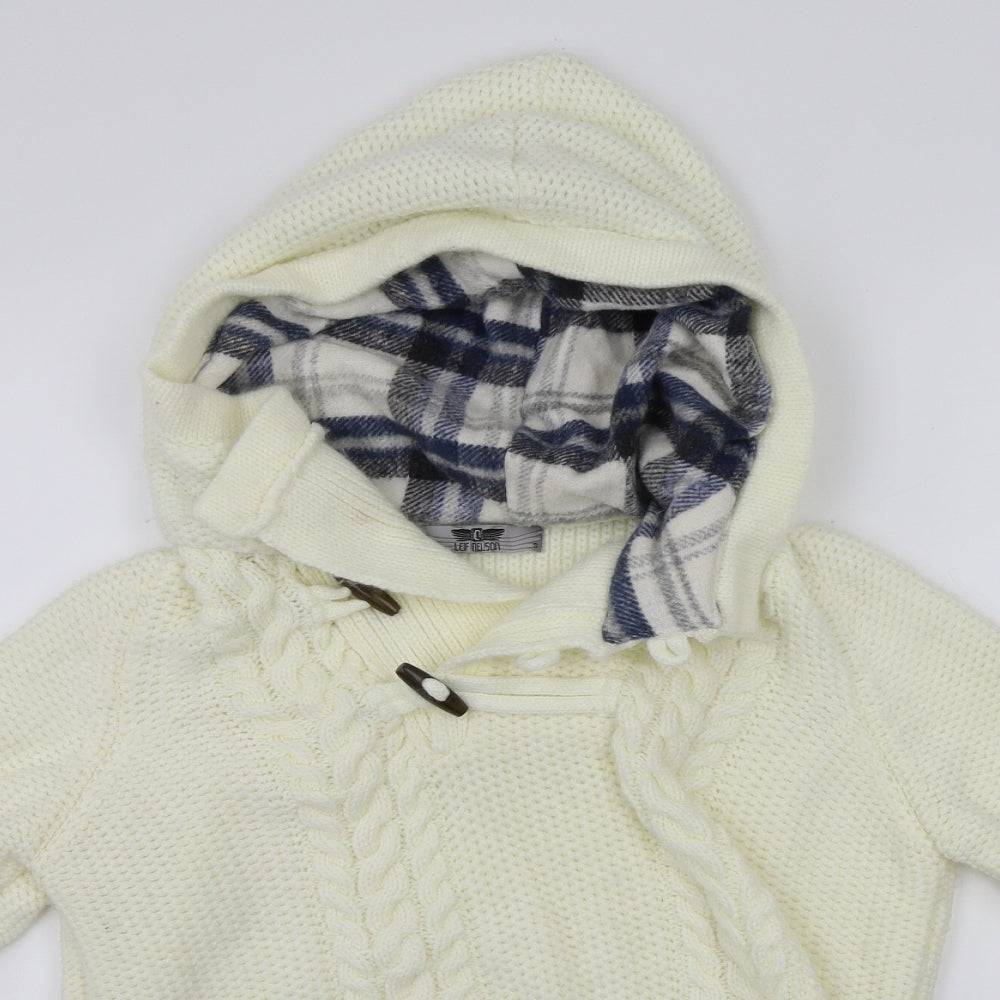 Leif Nelson  Womens Ivory   Henley Jumper Size S