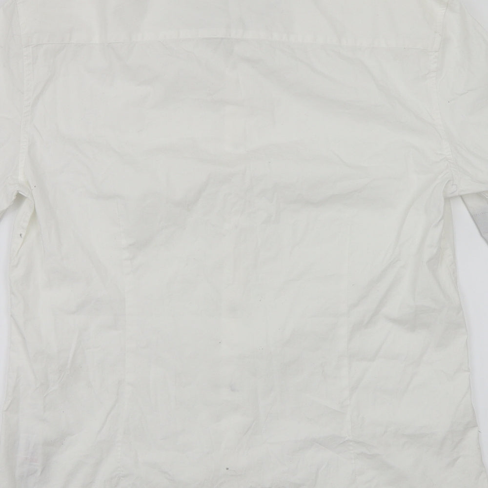 New Look Mens White    Dress Shirt Size M