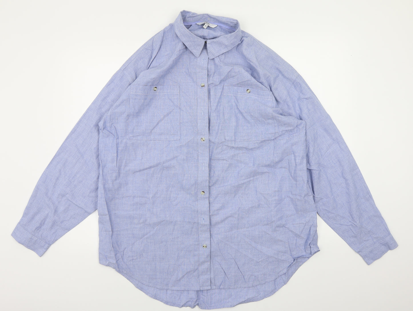 NEXT  Womens Blue   Basic Button-Up Size 20