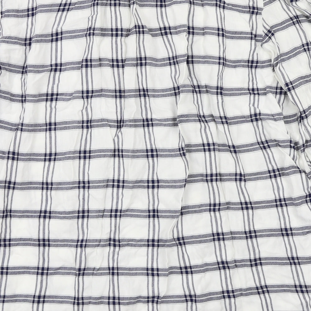 NEXT  Womens White Check  Basic Blouse Size 18