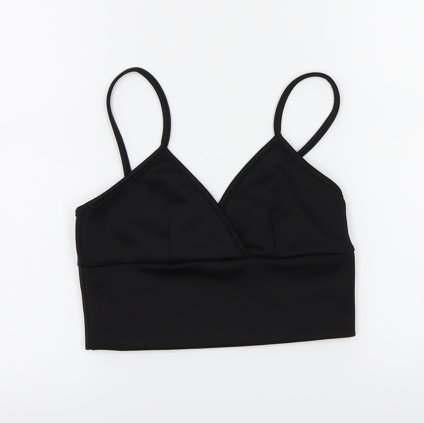 Boohoo  Womens Black   Cropped T-Shirt Size 10