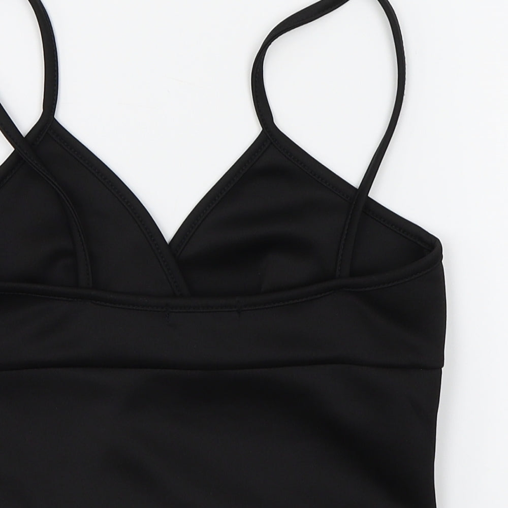 Boohoo  Womens Black   Cropped T-Shirt Size 10