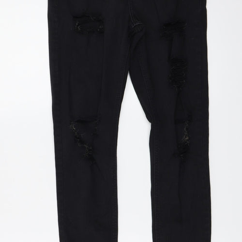 Topshop Womens Black   Skinny Jeans Size 28 in L32 in