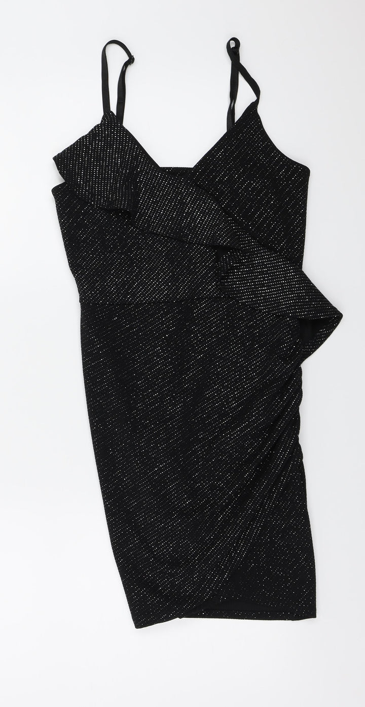Quiz Womens Black Bodycon Size 10
