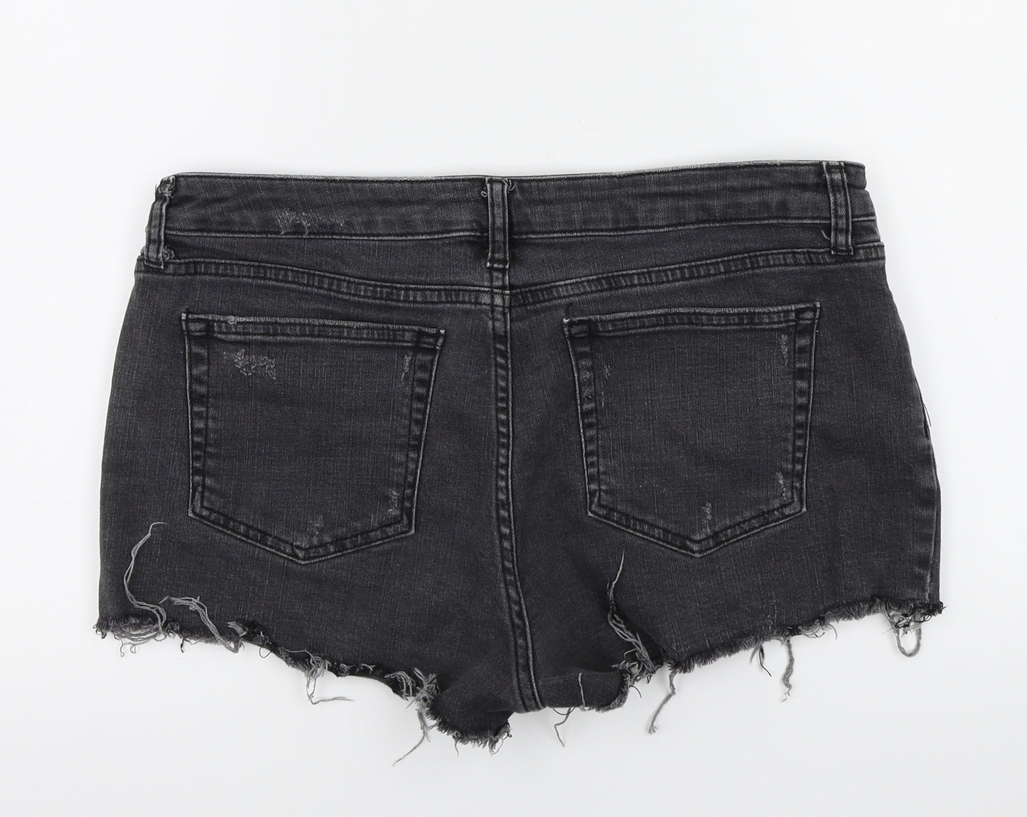 Topshop  Womens Grey   Cut-Off Shorts Size 14