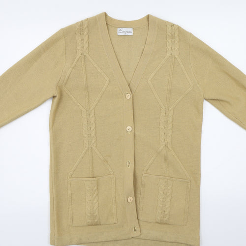 Emreco  Womens Beige   Cardigan Jumper Size 10